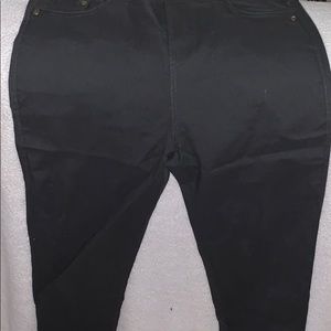 Dark green legging type jeans